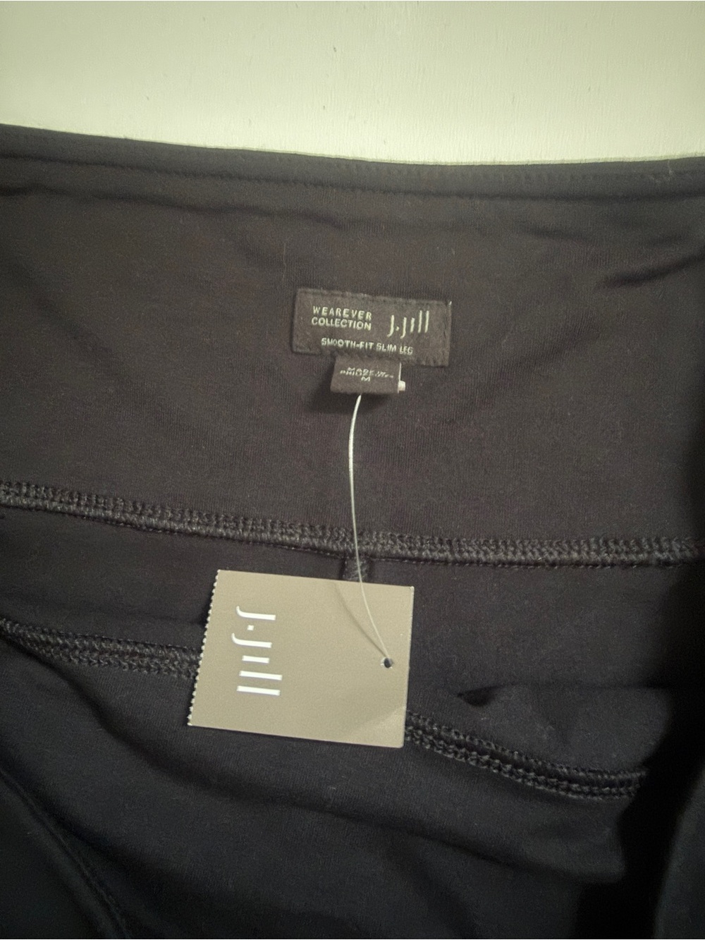 J.Jill Wearever Collection Smooth-Fit Slim Leg Black Pants Size M NWT - Picture 9 of 12